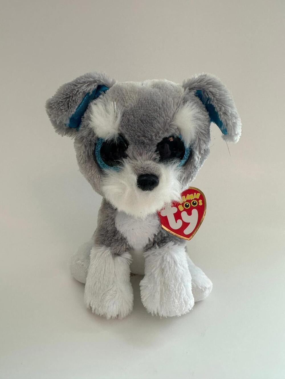 Ty Beanie Boo “Whiskers” the Schnauzer Dog (6 inch) Vintage Beanies